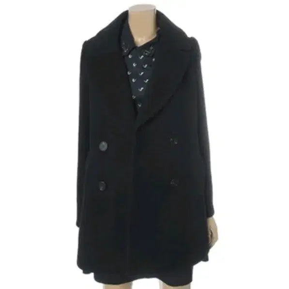 [BUNJANG] Olive des Olive Two-Button Half Coat Navy / 올리브데올리브 투버튼 하프코트