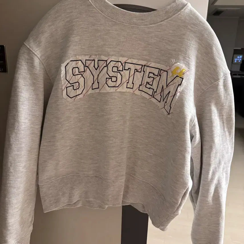 [BUNJANG] System Grey Logo Sweatshirt / SYSTEM 시스템 그레이 로고 맨투맨