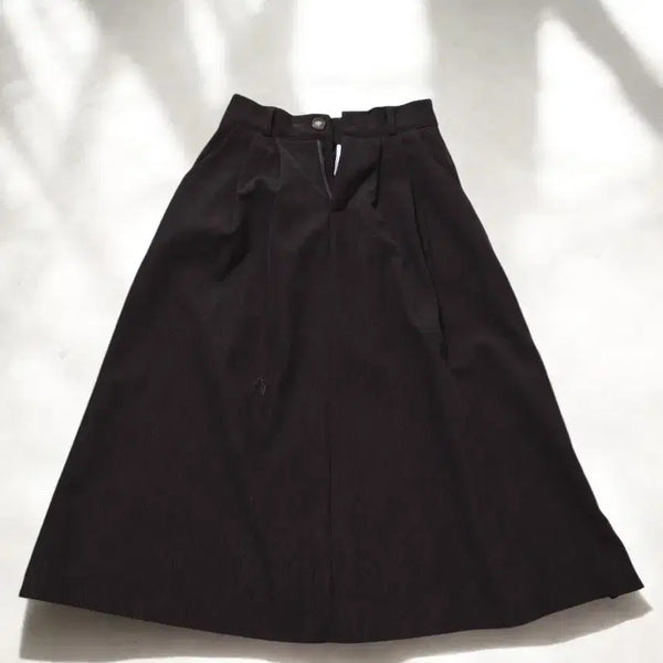 [BUNJANG] Brown Wool Long Skirt / 브라운 롱스커트