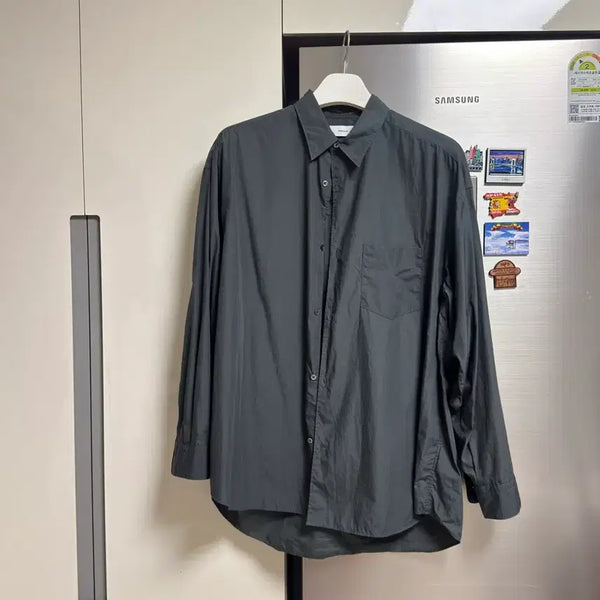 [BUNJANG] Graphpaper Gray Shirt Size 1 / 그라프페이퍼 셔츠 그레이 1