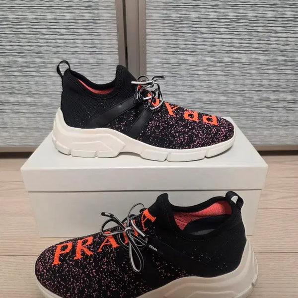 [BUNJANG] Prada Women's Knit Sneakers / (38) 프라다 니트 스니커즈 여성