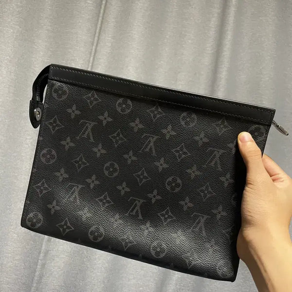 [BUNJANG] Louis Vuitton Monogram Eclipse Pochette Voyage Clutch / [OS] 루이비통 이클립스 포쉐트 보야주 클러치