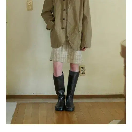 [BUNJANG] Via Roger Cotton Jacket (Beige) / 비아플레인 Via Roger cotton jacket (베이지)