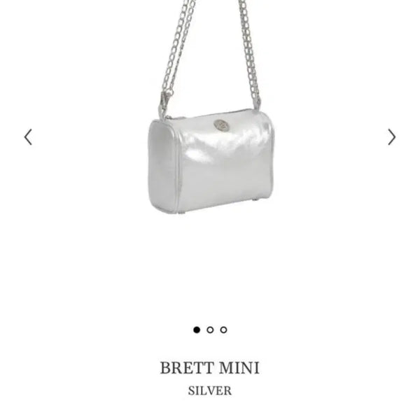 [BUNJANG] Minitmute Brett Mini Silver Bag / 미닛뮤트 브렛미니 실버