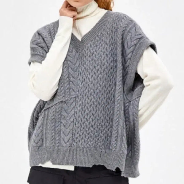 [BUNJANG] System Angora Wool Knit Vest / 한섬 시스템 앙고라 울 니트 베스트