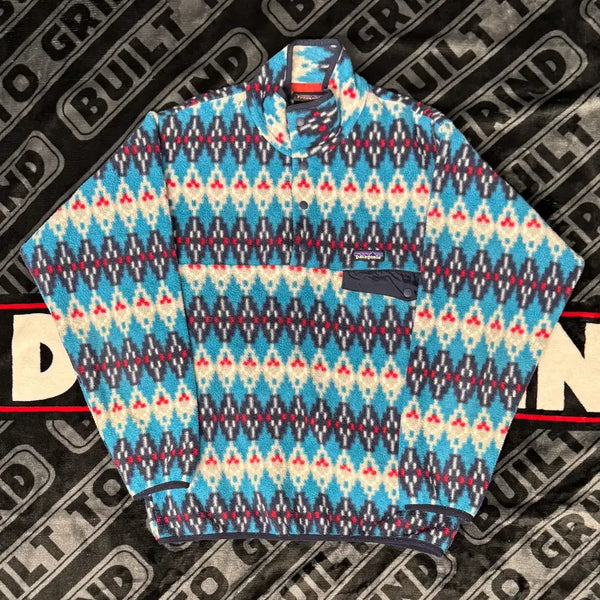[BUNJANG] Patagonia Synchilla Snap-T Pullover Forest Carpet Deep Sea Blue / 파타고니아 신칠라 스냅티 풀오버 메이드 인 멕시코 포레스트 카펫 딥 씨 블루