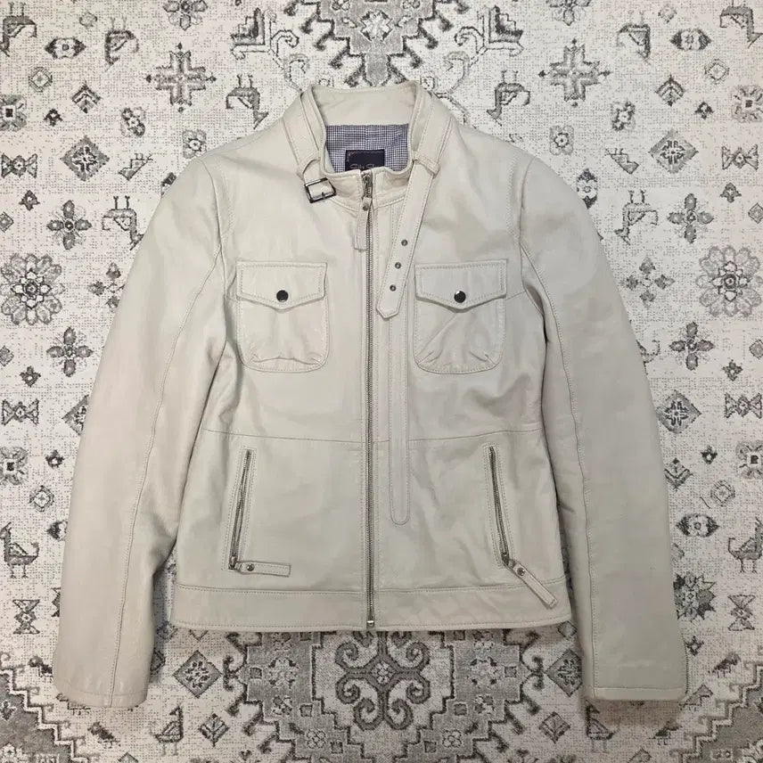 [BUNJANG] City Gee Leather & Fur Jacket / 씨티지 City Gee Leather & fur