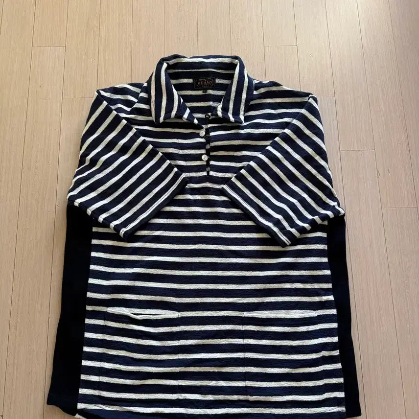 [BUNJANG] BEAMS PLUS Striped Collar Shirt / 빔즈플러스 카라셔츠 판매합니다