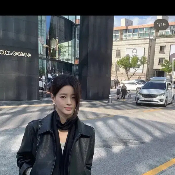 [BUNJANG] Shopmodo Kickle Leather Jacket / 샵모도 키클 레더자켓
