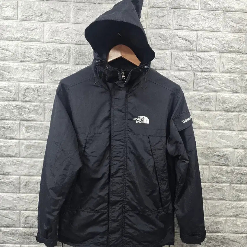 [BUNJANG] The North Face Black Hooded Jacket / 노스페이스 블랙 후드 자켓  실사이즈 100세탁완료