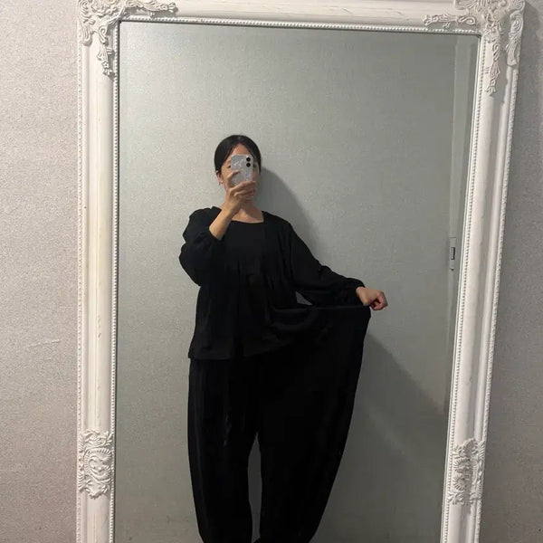 [BUNJANG] Harem Jogger Pants - Black / 새상품 하렘 조거팬츠 빅사이즈 가능