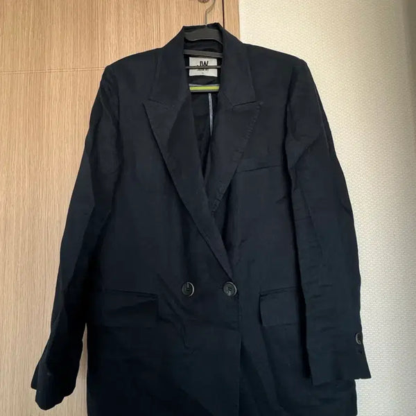 [BUNJANG] JW Navy Linen Jacket 66 / JW 네이비 린넨 자켓 66