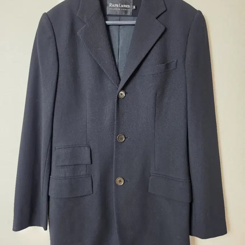 [BUNJANG] Ralph Lauren Black Wool Blazer Jacket (Japan Authentic) / (9) 일본정품 랄프로렌 블랙 울 블레이저 자켓