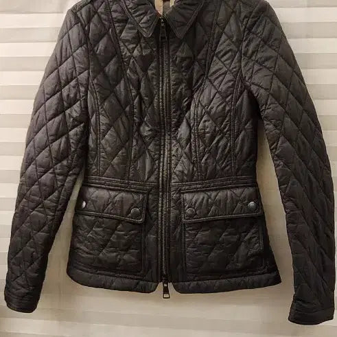 [BUNJANG] Burberry Brit Quilted Jacket Black / 정품 버버리 브릿 퀼팅 자켓 블랙 TP xs