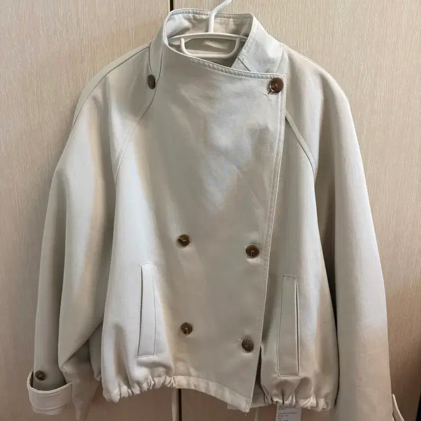 [BUNJANG] Ivory Fall/Winter Field Jacket / 아이보리 가을 겨울 야상 자켓