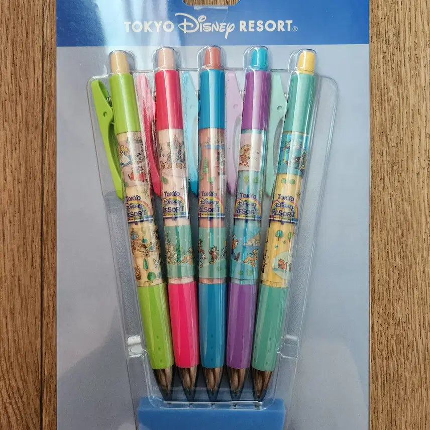 [BUNJANG] Tokyo Disneyland Mechanical Pencil Set (5pcs) / 도쿄 디즈니랜드 샤프 세트 (5개)