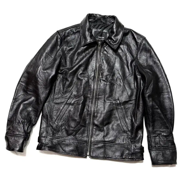 [BUNJANG] Fortime Leather Jacket XL / Fortime - 레더 자켓