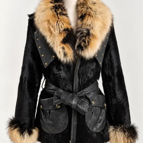 [BUNJANG] Écran Mink Fox Blend Coat / 택달린 새상품 에크랑(Ecran) 고급 모피 제품