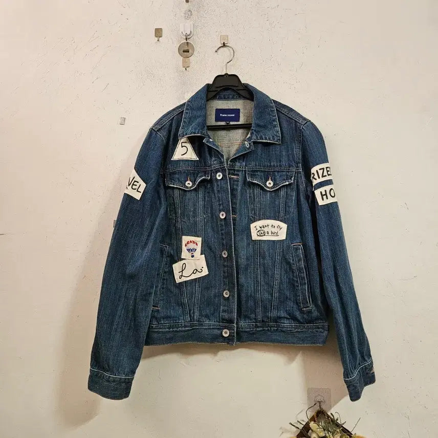 [BUNJANG] Frank Stone Denim Jacket Patch Detail / 프랭크스톤 데님 자켓 패치 포인트