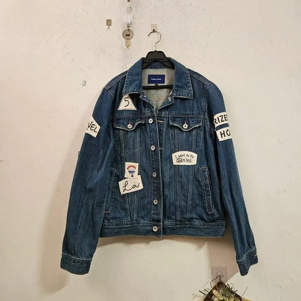 [BUNJANG] Frank Stone Denim Jacket Patch Detail / 프랭크스톤 데님 자켓 패치 포인트
