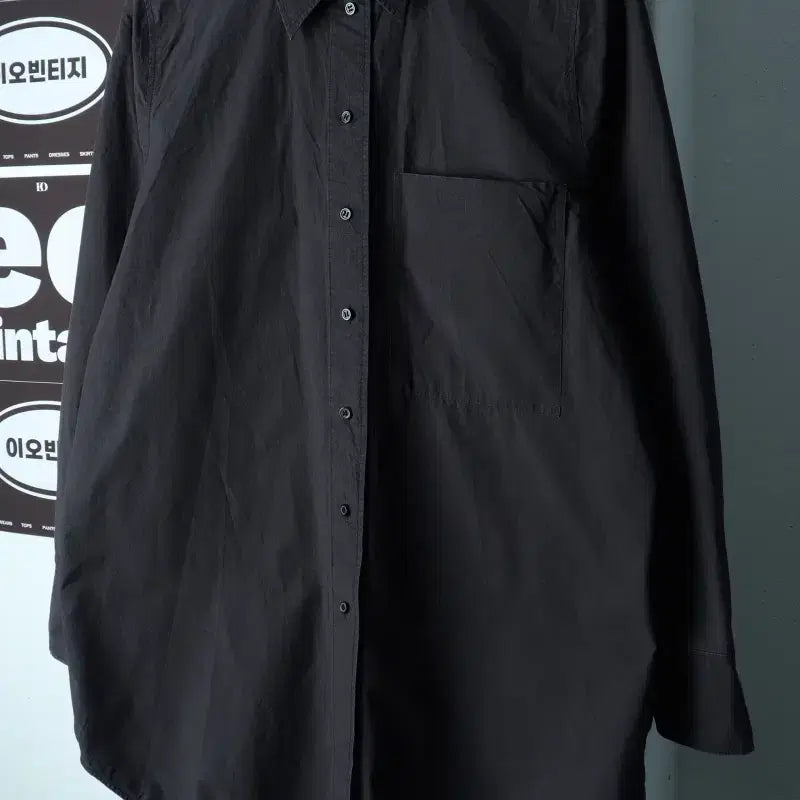 [BUNJANG] COS Oversized Solid Charcoal Shirt / W(M-L) 코스 셔츠 남방 오버핏 무지 차콜 에이징 놈코어-H40278