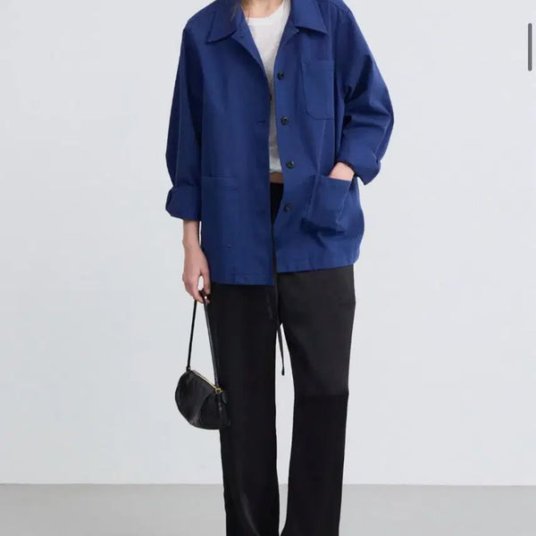 [BUNJANG] Muniid Soft Work Jacket - Blue / 무니드 워크자켓 SOFT WORK JACKET - BLUE