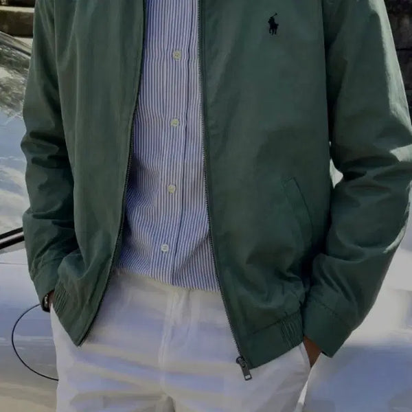 [BUNJANG] Polo Ralph Lauren Microfiber Bywing Jumper / 폴로 랄프로렌 마이크로파이버 바이스윙