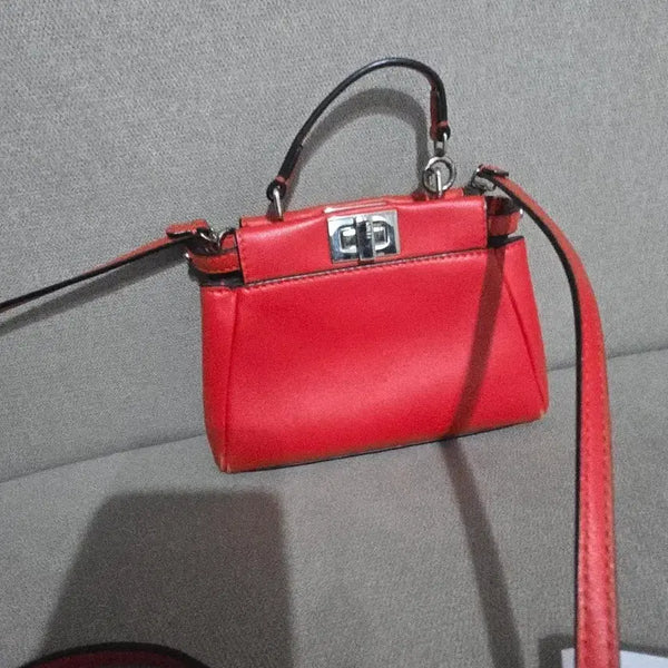 [BUNJANG] Fendi Mini Peekaboo Red / 펜디 미니 피카부