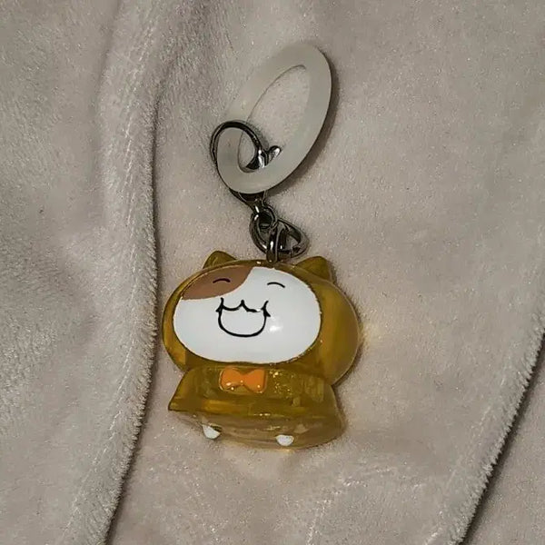 [BUNJANG] Rainbow Raincoat Stuffed Toy Keychain / 우비 쫀냐미 가챠 메지루시