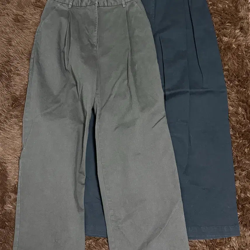 [BUNJANG] 8 Seconds Pants Bundle Set (Grey/Navy) / 에잇세컨즈 팬츠 2장 (그레이/네이비)