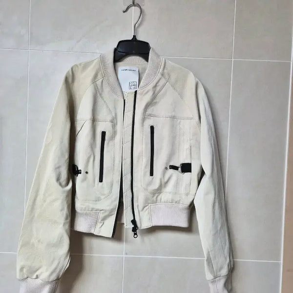 [BUNJANG] Egoist Bomber Jacket Ivory / 에고이스트 봄버 자켓 아이보리