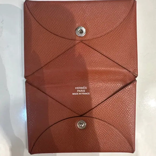 [BUNJANG] Hermes Card Wallet Brown / 에르메스 지갑 브라운