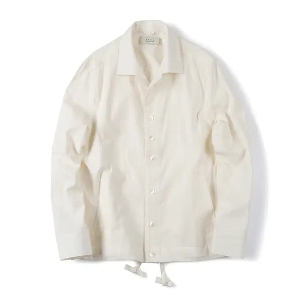[BUNJANG] SHIRTER Drawstring Chambray Jacket Ecru / S) 셔터 SHIRTER 드로우스트링 샴브레이 자켓 에크루 Drawstring chambray jacket ecru