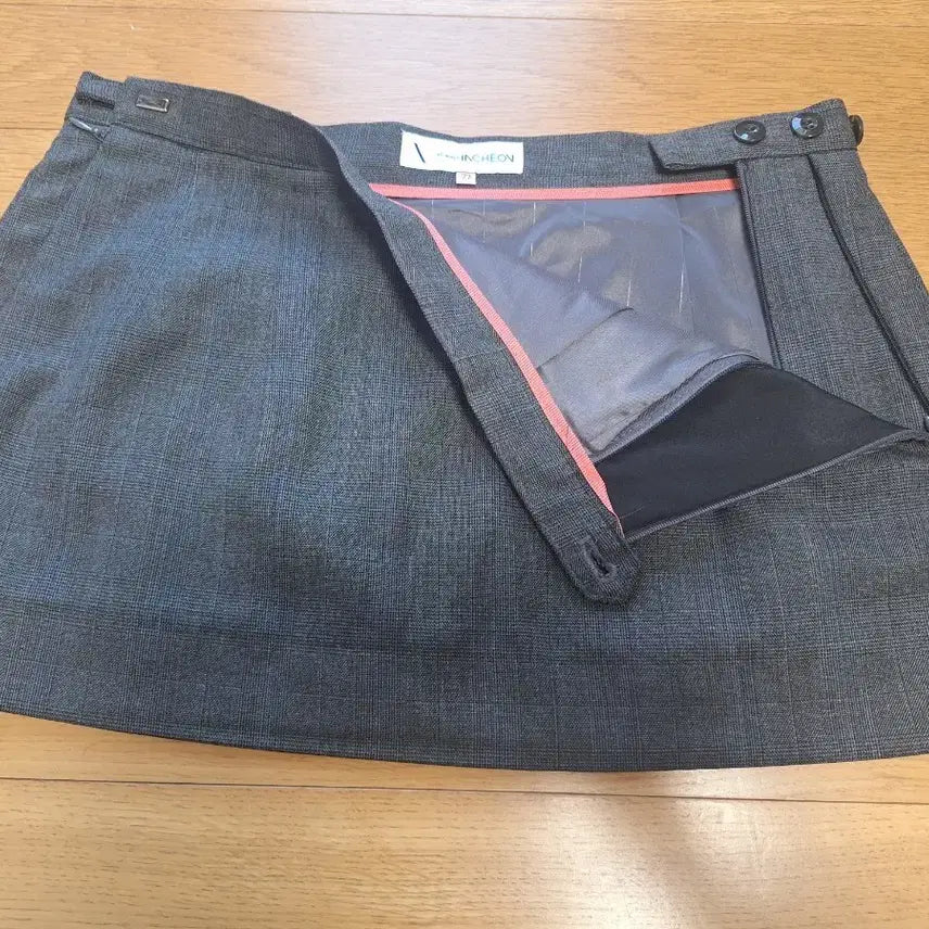[BUNJANG] Youth School Uniform Skirt (77, Charcoal Gray) / 예쁜 여자교복 춘추용 교복치마 짧치 단색(77, 차콜그레이)
