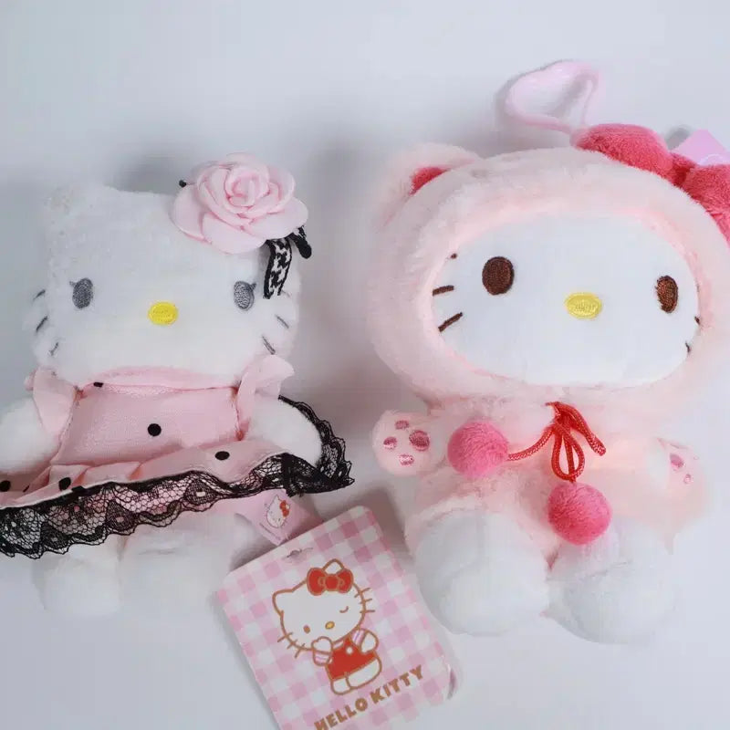 [BUNJANG] Sanrio Hello Kitty Doll Keychain Set / 헬로키티 인형 키링 2종 판매 일괄