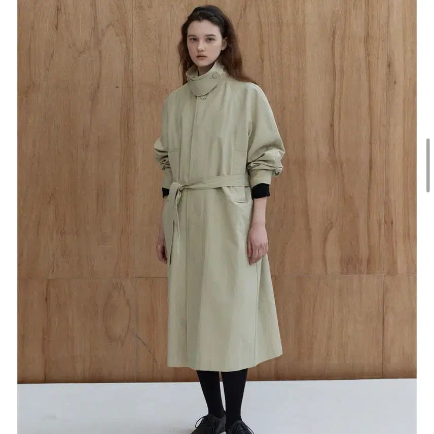 [BUNJANG] NCASE Volume Trench Coat - Pale Beige / 엔케이스 볼륨 트렌치 코트_Pale Beige