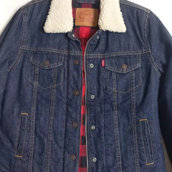 [BUNJANG] Levi's Sherpa Lined Denim Jacket XS / 리바이스 쉐르파 데님 자켓 XS