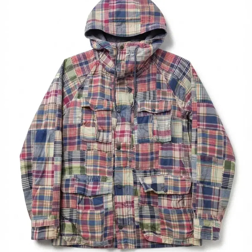 [BUNJANG] Denim & Supply Madras Patchwork Hooded Jacket - Size S / 데님앤서플라이 마드라스 패치워크 후드 자켓 S