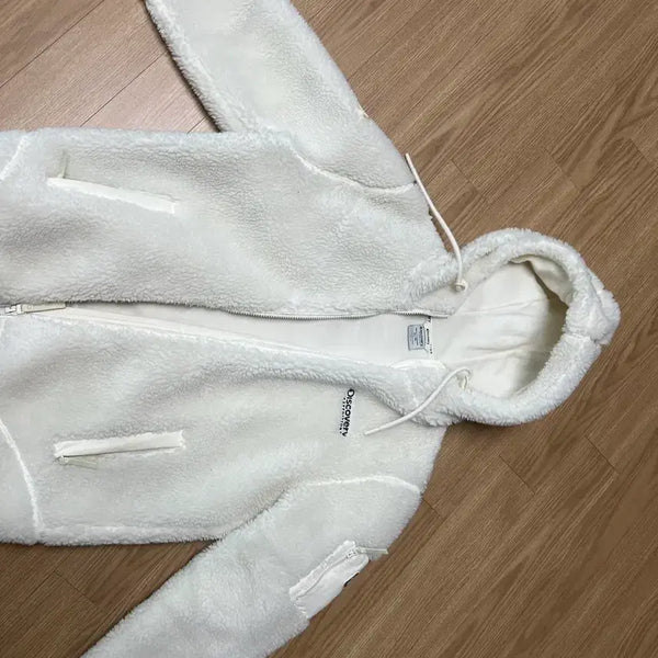 [BUNJANG] Discovery Fleece White / 디스커버리 후리스 흰색
