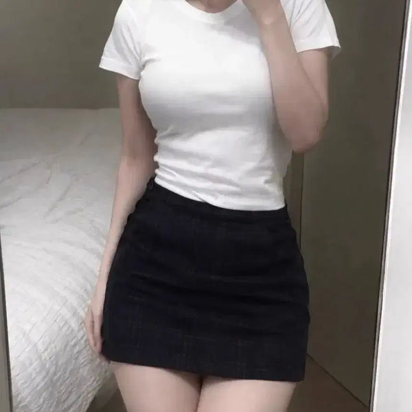 [BUNJANG] Checkered School Skirt (Short Length) / 예쁜 체크 교복치마 짧치 팔아요 ( 착샷 o )