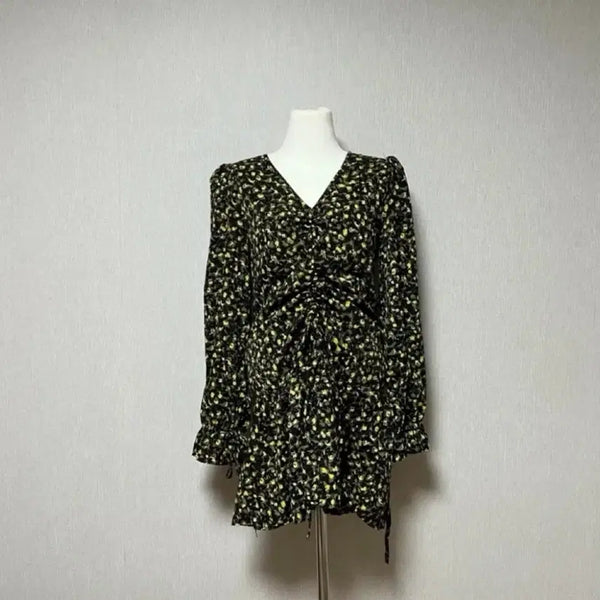 [BUNJANG] Shirred Midi Dress with Adjustable Length / 원피스