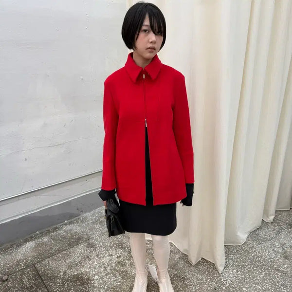 [BUNJANG] Jil Sander 2000s Archive Wool Cashmere RIRI Zip Jacket / JIL SANDER 2000s Archive Wool Cashmere RIRI Zip Jacket
