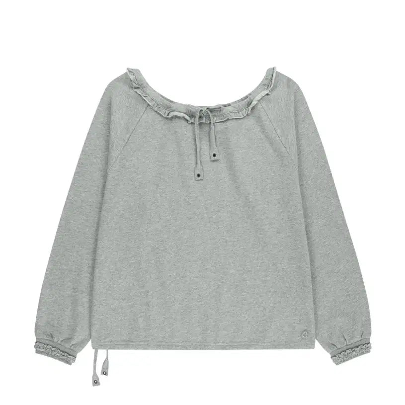 [BUNJANG] Koiseio Drawstring Long Sleeve Melange / 코이세이오 드로우스트링 롱슬리브 메란지