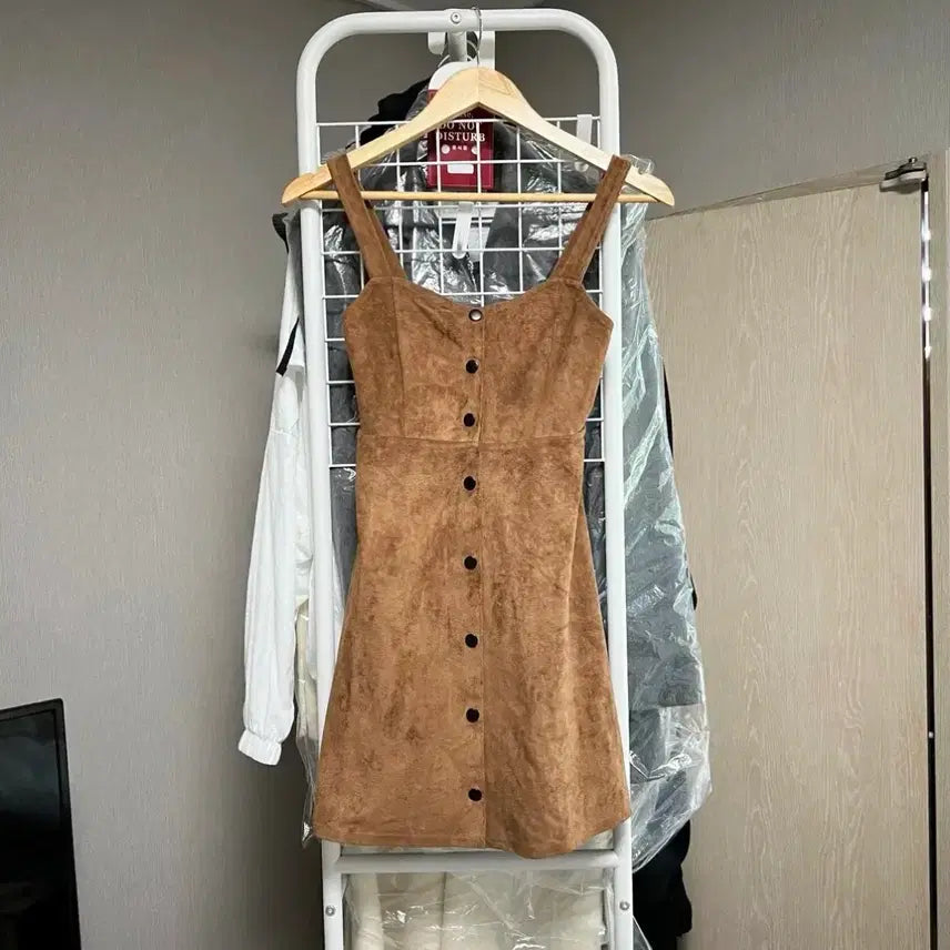 [BUNJANG] Suede Bustier Dress / 스웨이드 뷔스티에 원피스