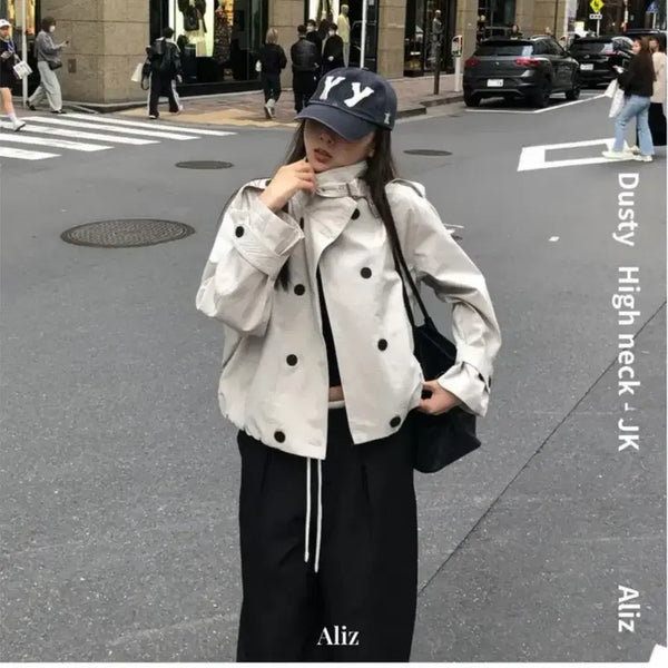 [BUNJANG] Oversized Cropped Field Jacket / 숏 야상 자켓