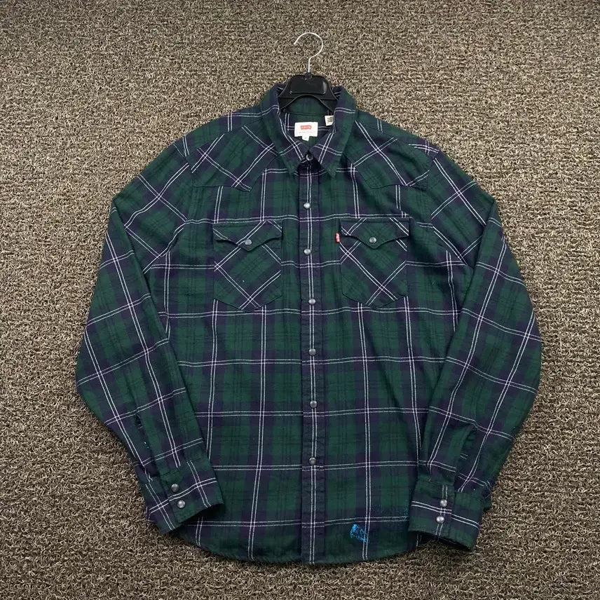 [BUNJANG] Levi's Check Western Shirt / 리바이스 체크 웨스턴 셔츠