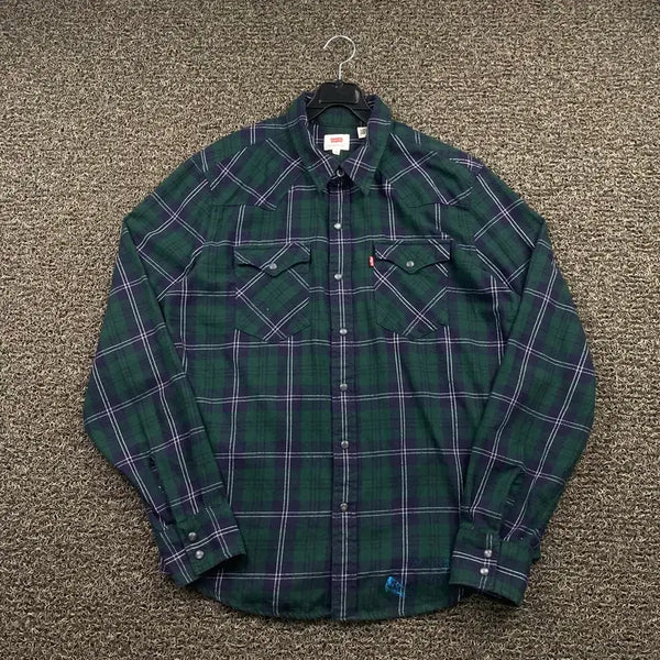 [BUNJANG] Levi's Check Western Shirt / 리바이스 체크 웨스턴 셔츠