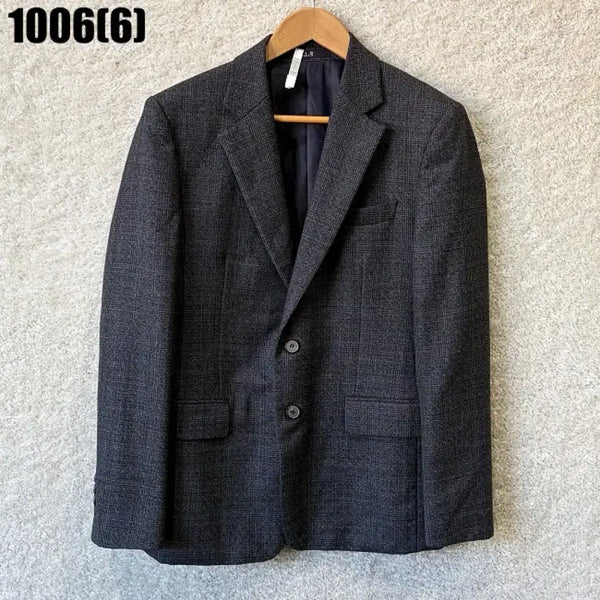 [BUNJANG] Ziozia Men's Check Pattern Jacket Black Size 100 / 지오송지오 남자 체크 패턴 자켓 100 1006