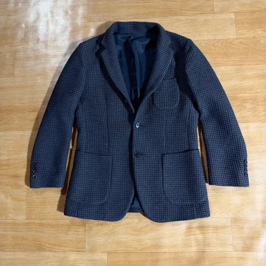 [BUNJANG] Solid Homme Houndstooth Wool Jacket / [100] 솔리드옴므 하운드 울자켓