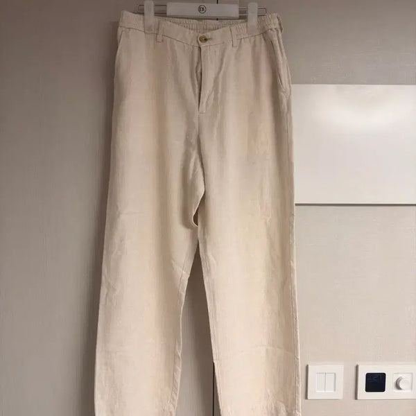 [BUNJANG] THEY Linen Wide Banding Pants M / 새상품급) THEY 린넨 와이드 밴딩 팬츠 M